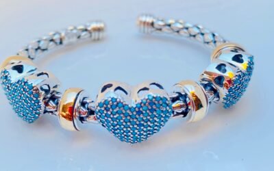 Pulsera Blue Hearts